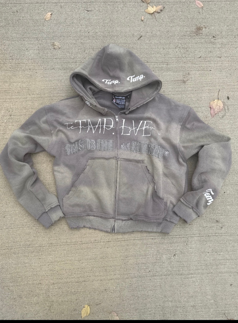 Distressed “Temp” Zip Ups Vol.1