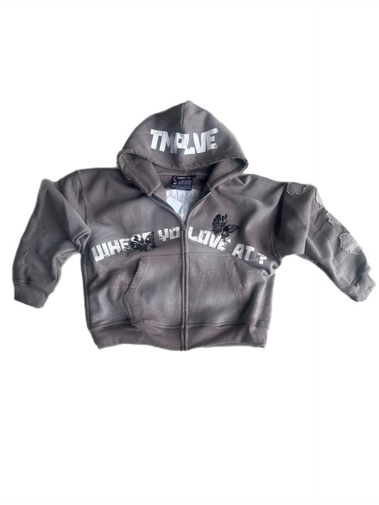 "Where Yo Love" Zip Up